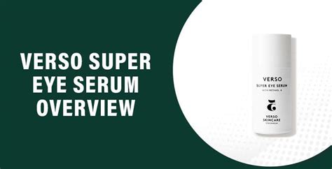 Verso Super Eye Serum Reviews Does It Really Worth The Money