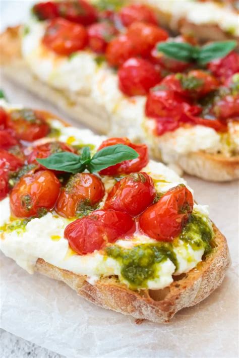 Burrata Bruschetta With Roasted Tomatoes Good Food Discoveries