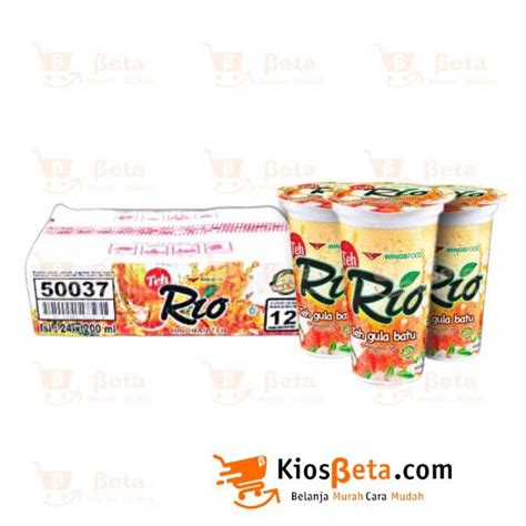 .Minuman Kemasan Teh Rio 180 ml – Karton – KiosBeta.com