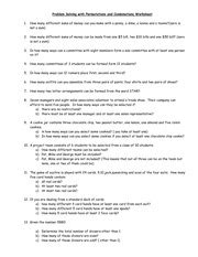 Problem Solving With Permutations And Combinations Worksheet