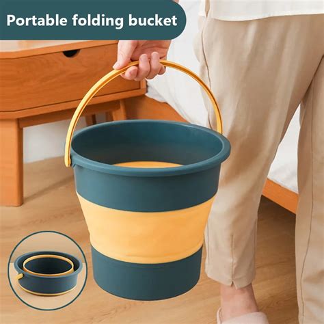 L Portable Folding Bucket For Washing Outdoor Foldable Basin