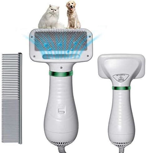 Dog Hair Dryer Brush - Dog Dryer 2021 Newest 2-In-1function with Dryer ...