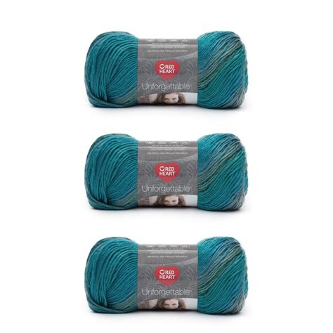 Red Heart Boutique Unforgettable Tidal Yarn 3 Pack Of 100g 3 5oz Acrylic 4 Medium Worsted