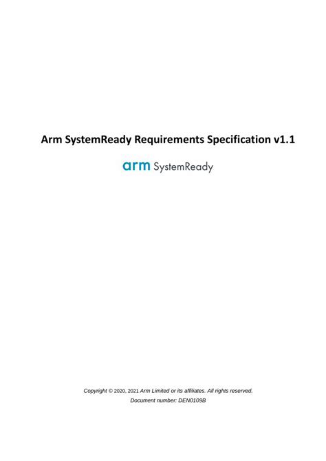 PDF Arm SystemReady Requirements Specification V1 DOKUMEN TIPS