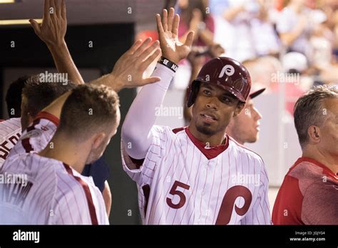 Philadelphia Pennsylvania Usa 7th July 2017 Philadelphia Phillies Left Fielder Nick