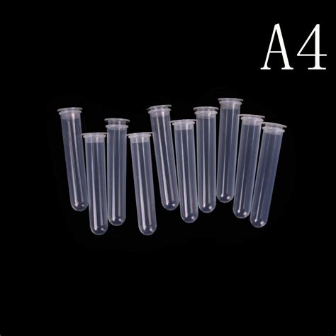 10pcs 50Ml Plastic Centrifuge Tube Pipe Vial Lab Test Container