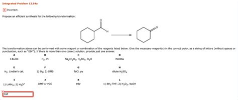 Solved Integrated Problem A X Incorrect Propose An Chegg