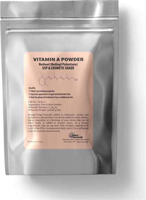 Amazon Talsen Chemicals Alpha Tocopheryl Acetate Vitamin E Powder