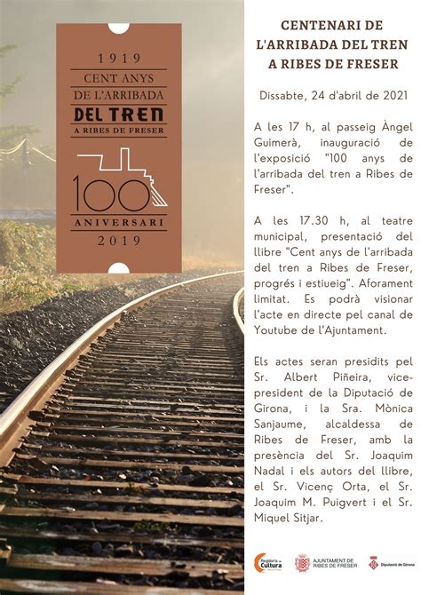 Centenari Del Tren Web Oficial De L Ajuntament De Ribes De Freser