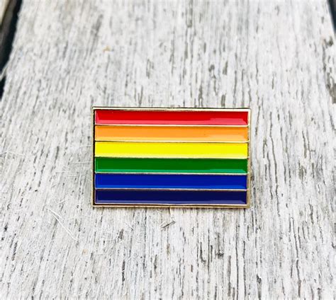 Gay Pride Rainbow Flag 1 Lapel Pin Badge Lgbt Lgbtq Etsy