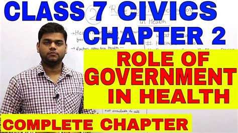 Class 7 Civics Chapter 2 Role Of Government In Health Complete YouTube