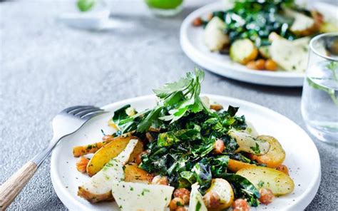 Salade de légumes grillés au labneh vinaigrette aux herbes Cuisine