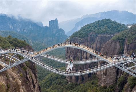 Conoce El Incre Ble Puente De Vidrio Curvo En China Que Da Tanto Miedo