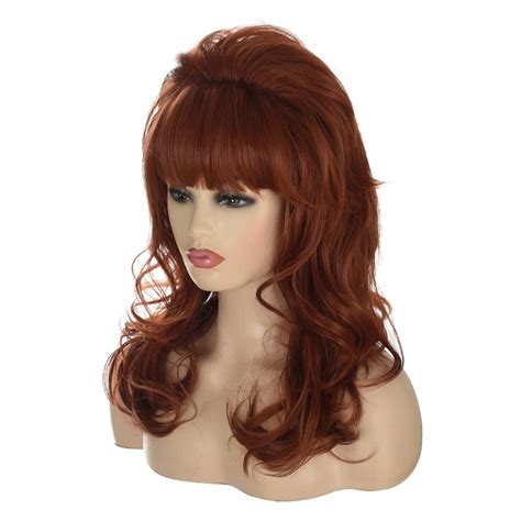 Women 80s Wig Qaccf Drag Hair Housewife Big Beehive