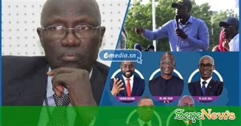 Pr Mbaye Thiam Les Propos De Sonko Peuvent Se Retourner Contre Lui