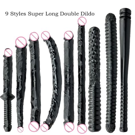 9 Style Super Long Double Dildo Butt Plug Realistic Dildos For Women Cock Lesbian Vaginal Anal