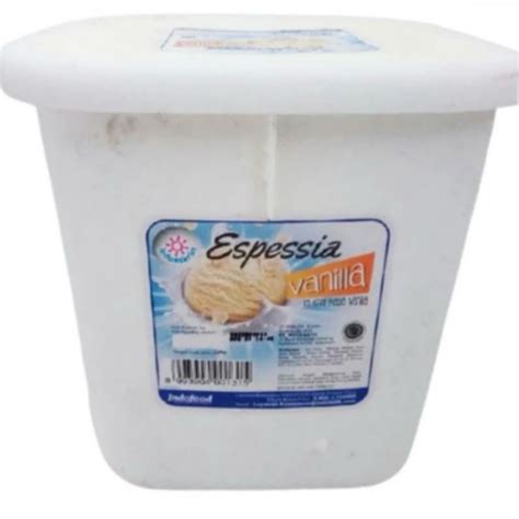 Jual Indoeskrim Espessia Vanilla Ice Cream 8 Liter Shopee Indonesia