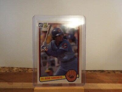 Donruss Baseball Card Ryne Sandberg Rookie Cubs Ryne