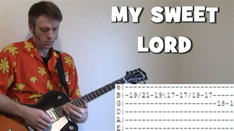 My Sweet Lord Chords George Harrison Guitar Chords And Tab Lesson With Slide Solo Tutorial Youtube