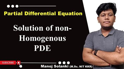 CF Of Non Homogenous PDE With Constant Coefficient General Solution