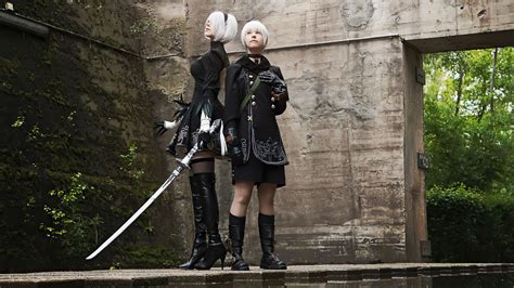 1366x768 2b Nier Automata Cosplay Laptop Hd Hd 4k Wallpapers Images