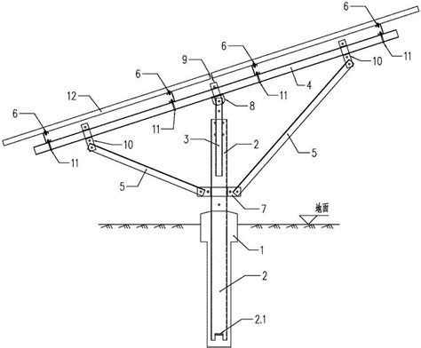 连接节点无级调节式光伏支架的制作方法