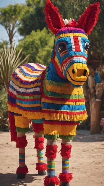 La Pi Ata Tradicional Mexicana En Forma De Burro Foto Premium