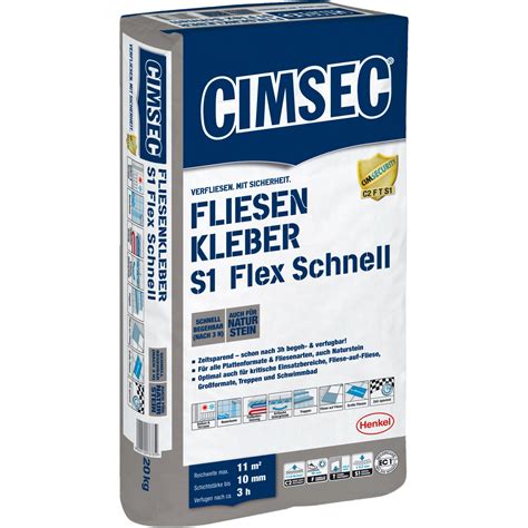 Cimsec Fliesenkleber S Flex Schnell Kg Kaufen Bei Obi