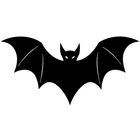 Bat Silhouette Isolated On White Background Premium Ai Generated Vector