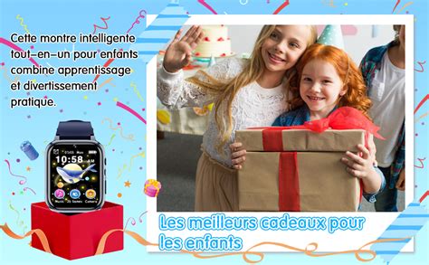 Glkysoe Montre Connect E Enfant Montre Intelligente Enfant Avec Livres