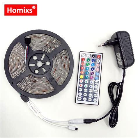 Tira Conduzida M M Rgb Led Smd Strip Led M Dc V