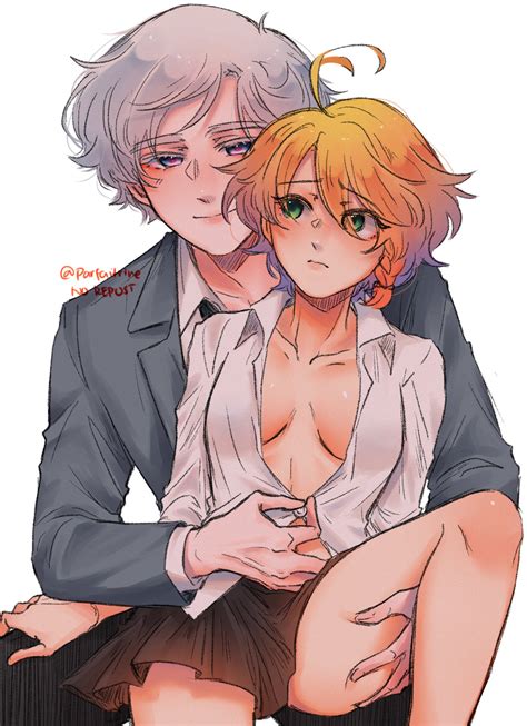 Emma And Norman Yakusoku No Neverland Drawn By Parfaitrine Danbooru