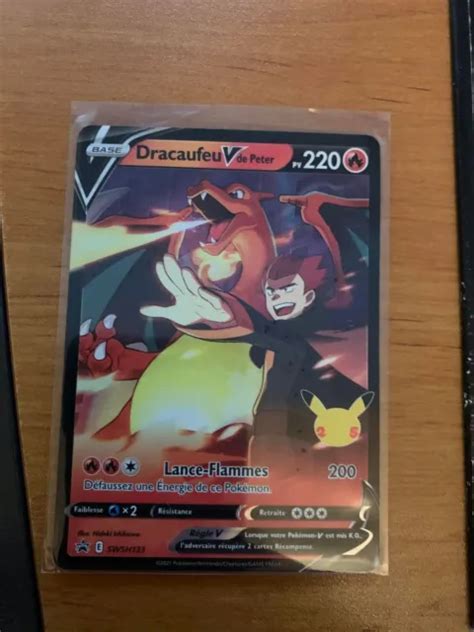 Carte Pokemon Dracaufeu V De Peter Swsh Promo C L Brations Ans Fr