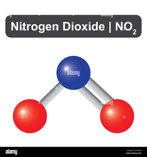 Modelo Molecular De La Mol Cula De Di Xido De Nitr Geno No