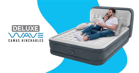 Cama Inflable Deluxe Wave Con Respaldo