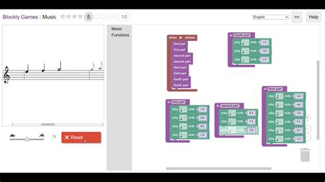 Blockly Game Music Level 5 YouTube