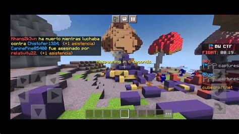 Gameplay Jugando Skywars Duos Y Captura La Bandera En El Servidor De