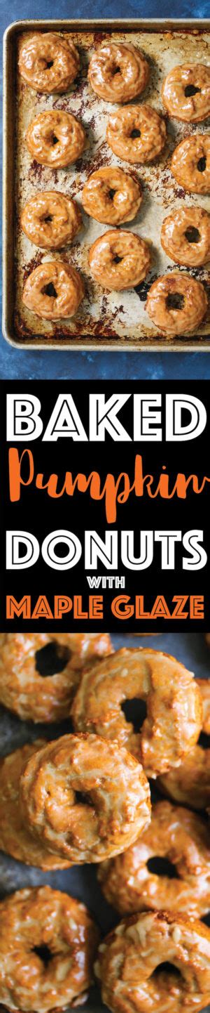 Baked Pumpkin Donuts With Maple Glaze Damn Delicious