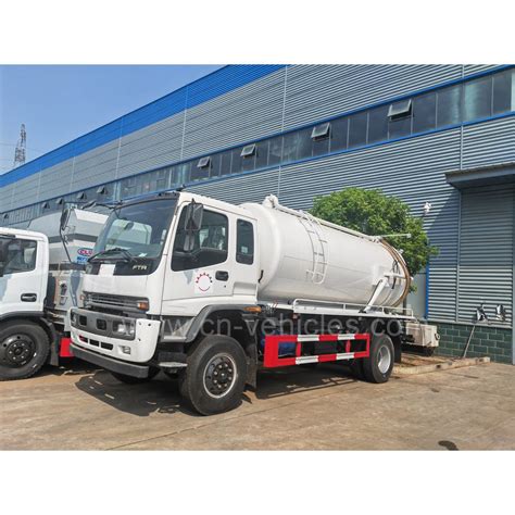 Japan Ftr Cbm Vacuum Sewage Fecal Suction Cleaning Truck China