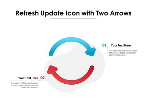 Refresh Update Icon With Two Arrows Presentation Graphics