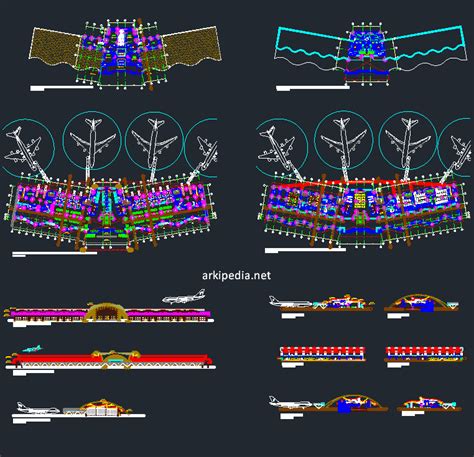 Airport Building Implementation Project Dwg Arkipedia En