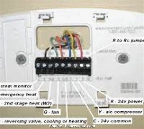 Honeywell Home Thermostat Wire Diagram