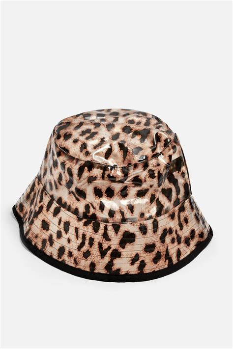 Tpu Leopard Print Bucket Hat Topshop