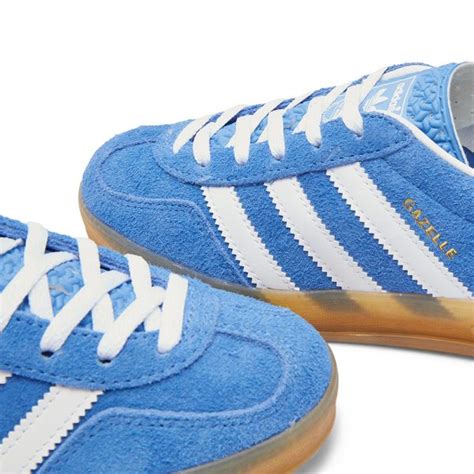 Adidas Gazelle Indoor Blue Fusion White And Gold Metal End Se