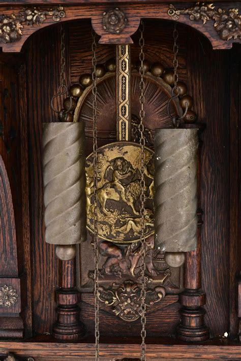 Lot Ansonia Clock Co Antique Hanging Wall Clock