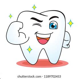 Healthy Teeth Cartoon Vector Illustration Isolated Vector De Stock