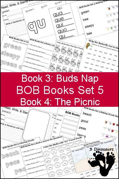 Early Reading Printables Bob Books Set Books