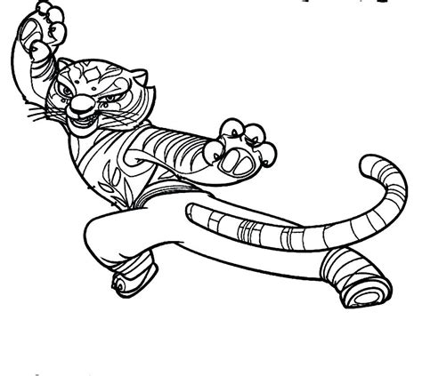 Kung Fu Panda Tigress Coloring Pages At GetColorings Free