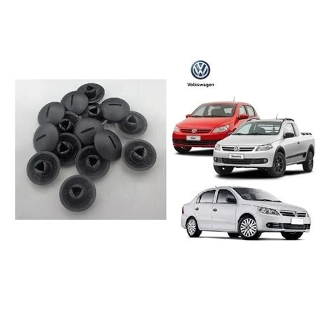 KIT 10 GRAMPO PRESILHA DO CARPET GOL VOYAGE SAVEIRO G5 E G6 ORIGINAL VW