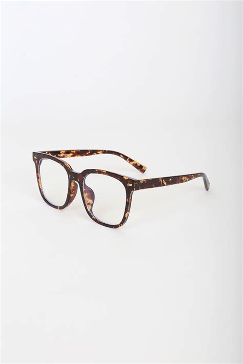 Brown Tortoise Glasses Clear Lens Glasses Square Glasses Lulus